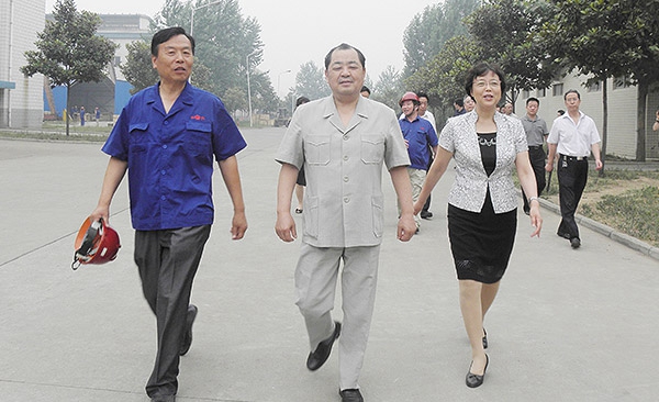 原河南省副省長劉新民-鄭州市委常委、組織部長高建慧在公司視察工作